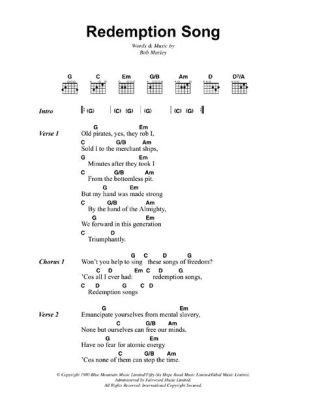  Redemption Song 이라는 제목의 곡은 아름다운 어쿠스틱 기타 선율과 깊이 있는 가사로 마음을 사로잡는다